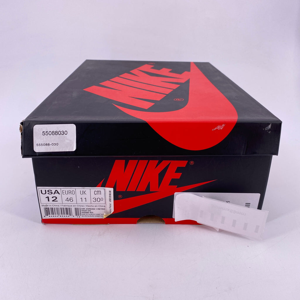 Air Jordan 1 Retro High OG "Game Royal" 2018 Used Size 12
