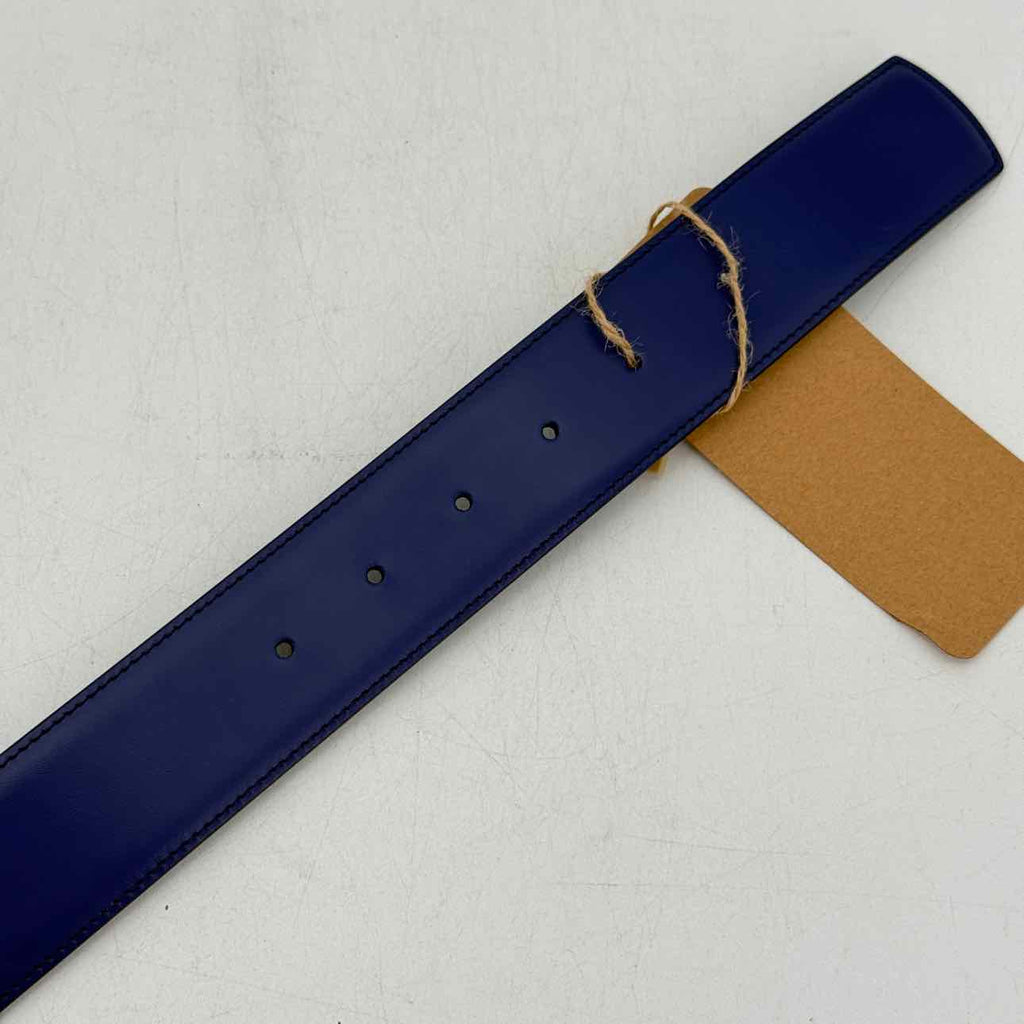 Salvatore Ferragamo Belt "REVERSIBLE" Used Blue Size 90CM