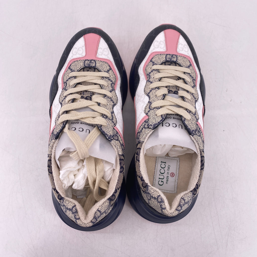 Gucci (W) Rython "Beige Blue  Monogram" 2022 New Size 36W