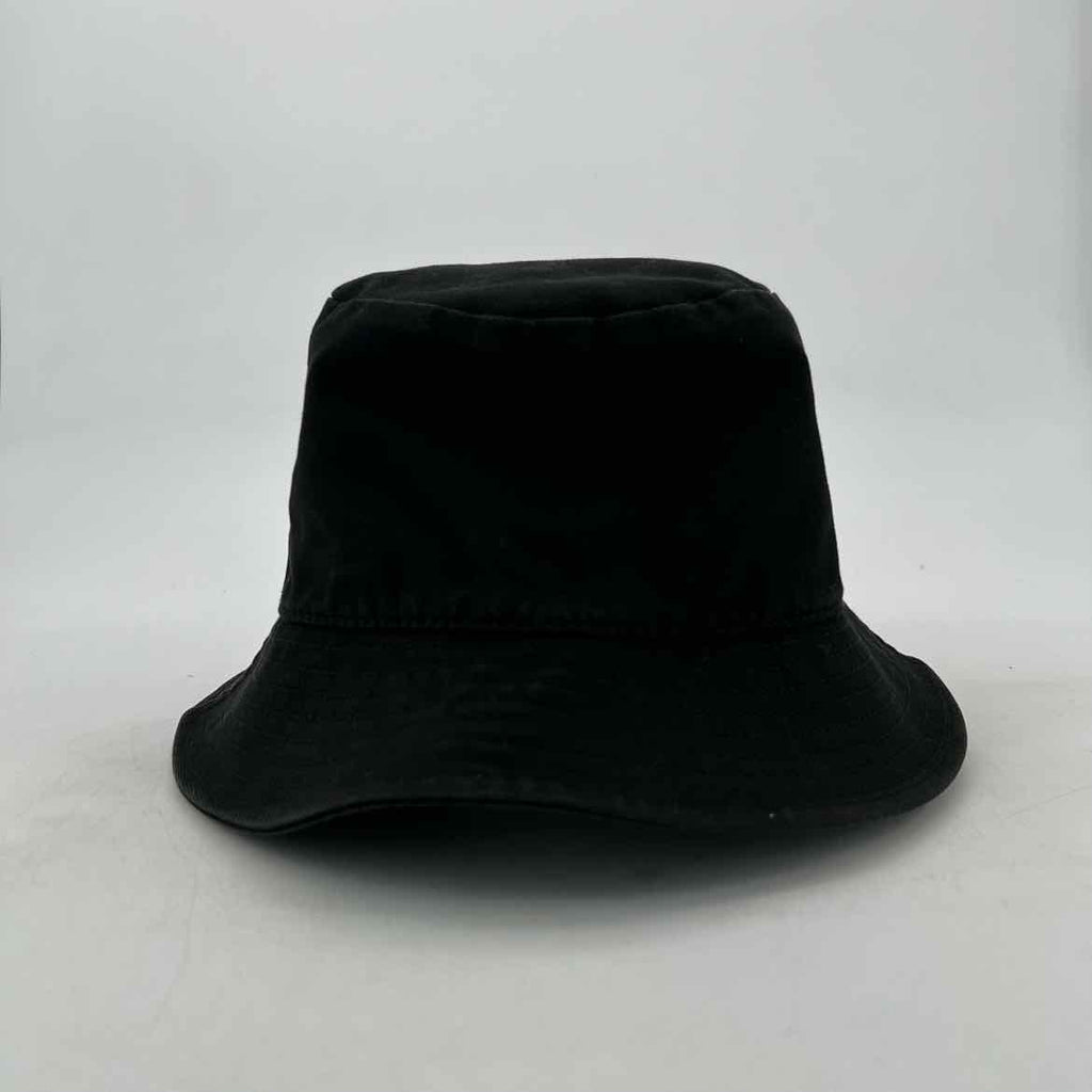 Celine Bucket Hat "LOGO" Used Black
