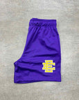 Eric Emanuel Mesh Shorts "PURPLE" Yellow New Size L