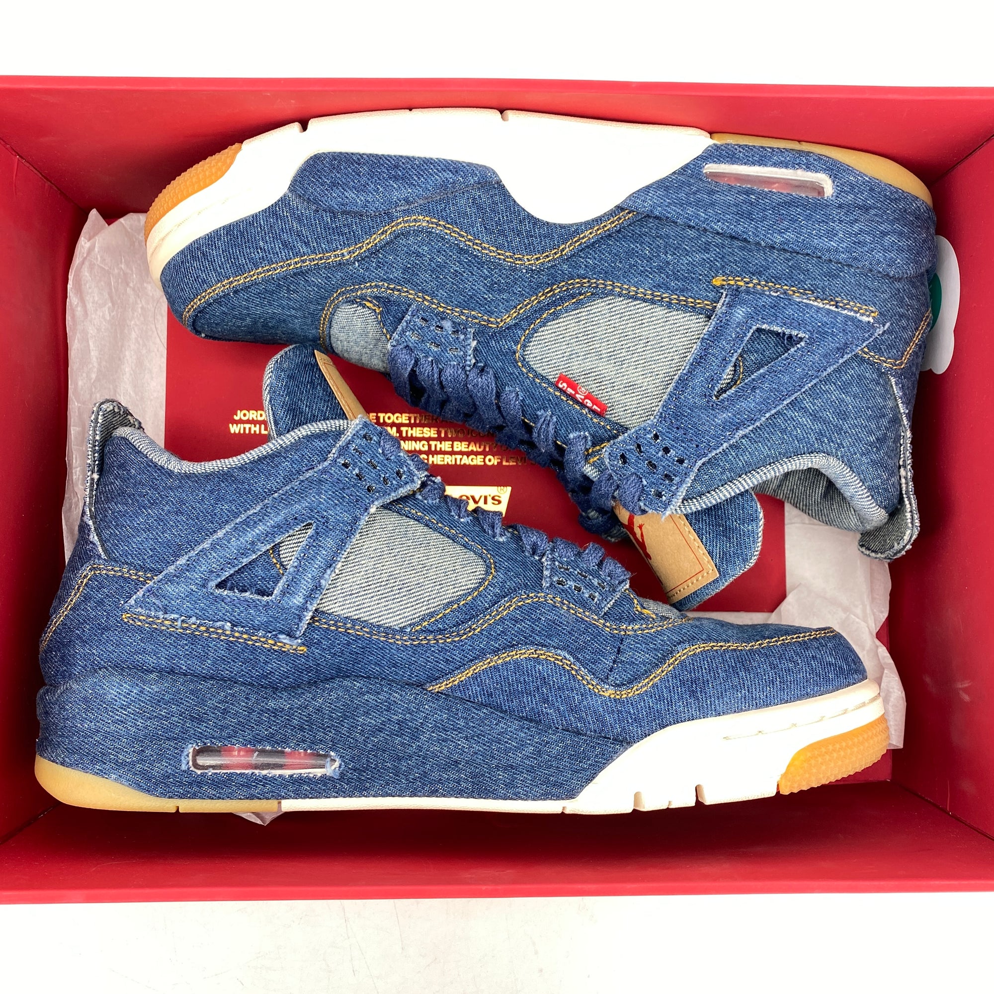 Air Jordan 4 Retro &quot;Levis Denim&quot; 2018 Used Size 8.5