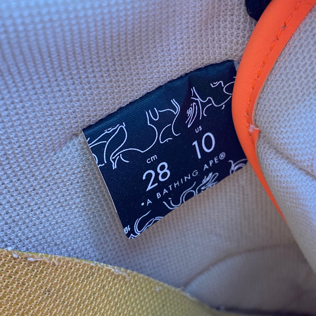 Bape Sk8 Sta "Orange"  Used Size 10