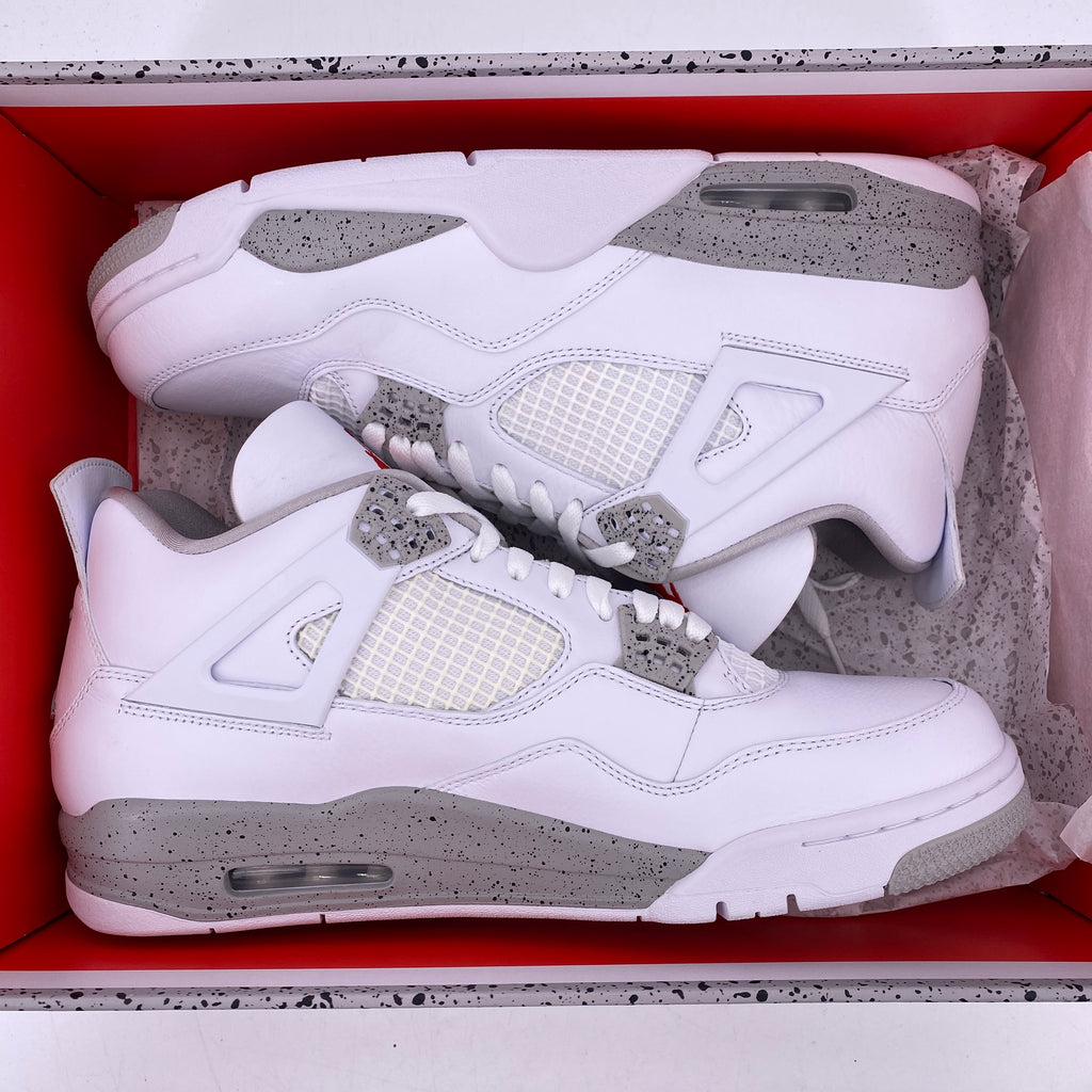Air Jordan 4 Retro "White Oreo" 2021 New Size 13