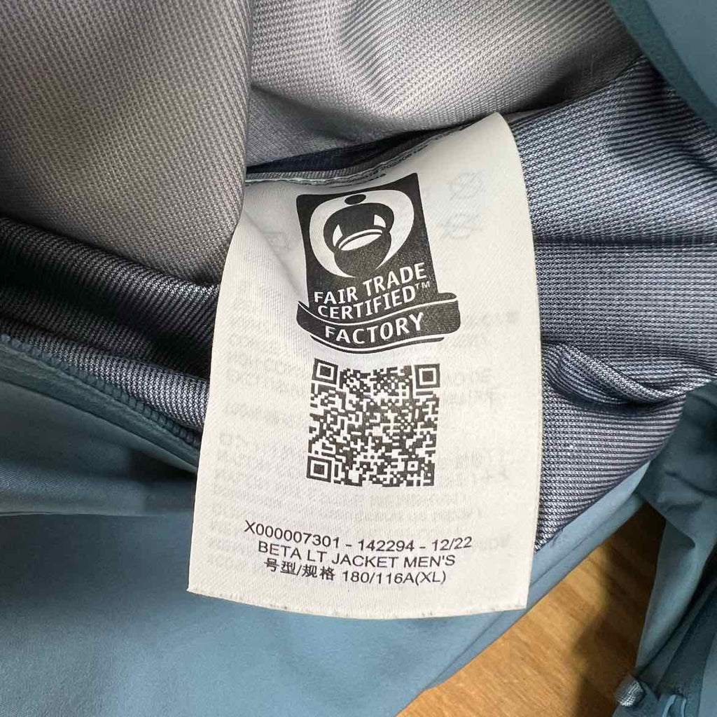 Arcteryx Jacket "BETA LT" Blue Used Size XL