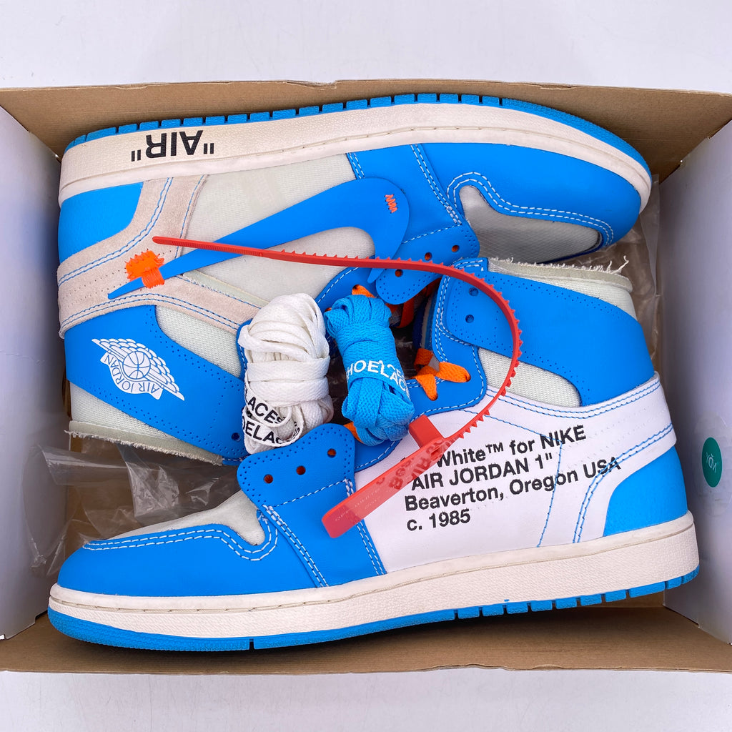 Air Jordan 1 Retro High OG "Off White Unc" 2018 Used Size 10.5