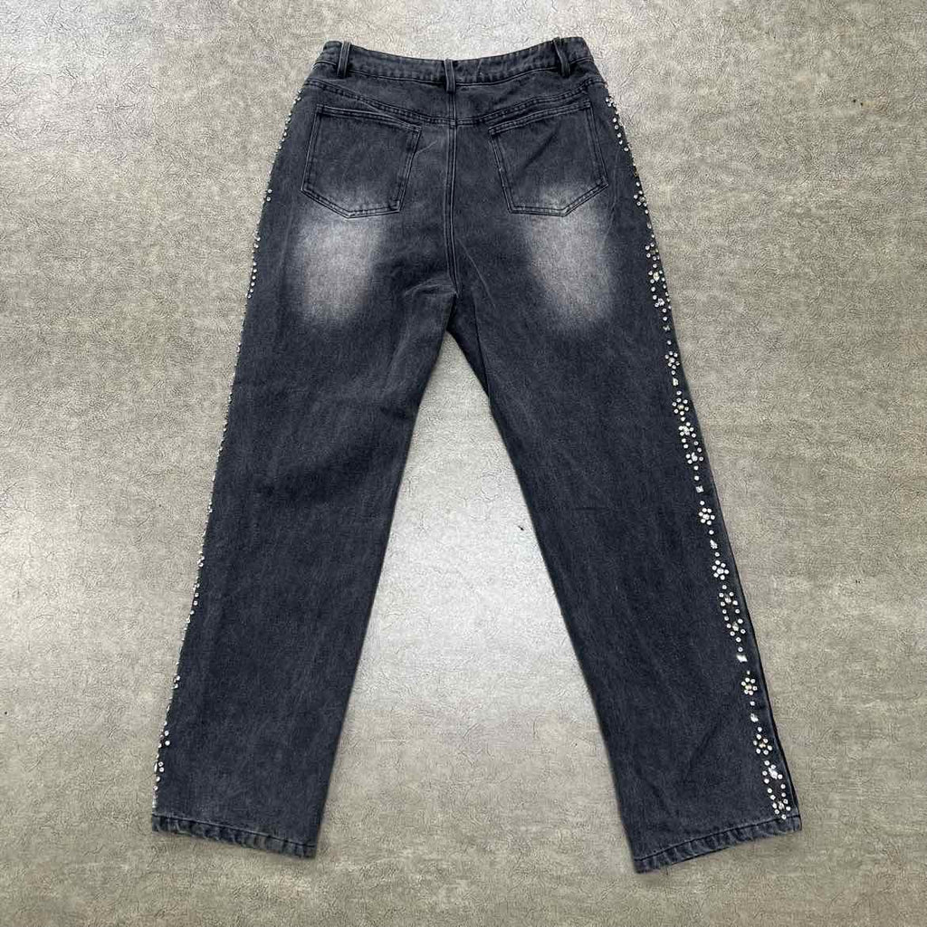 Vale Jeans "RHINESTONE" Black Used Size 30