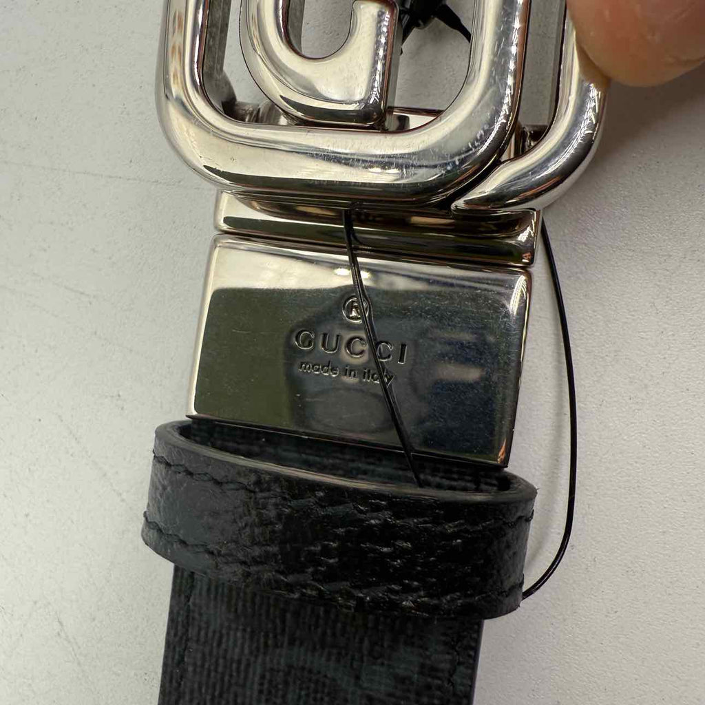 Gucci Belt "GG SUPREME" New Black Size 46