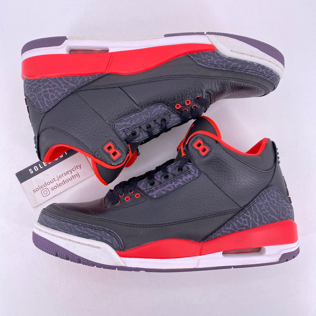 Air Jordan 3 Retro "Crimson" 2013 Used Size 10.5