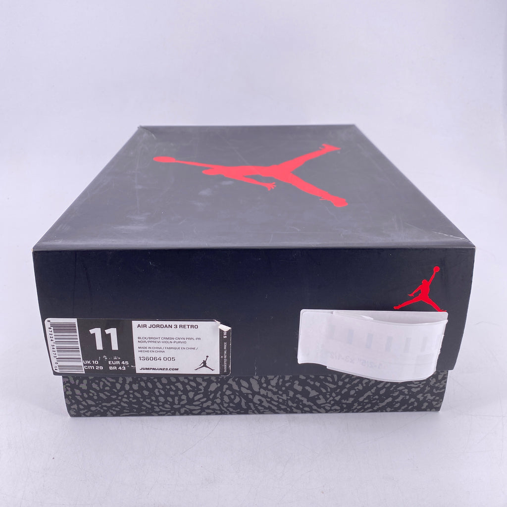 Air Jordan 3 Retro "Crimson" 2013 Used Size 11