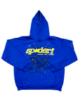 Sp5der Hoodie "WEB" Blue New Size XL