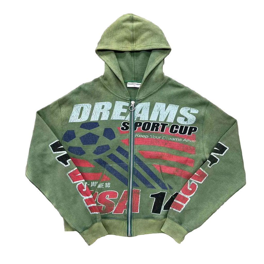 Vale Zip Up "USA14" Olive Used Size M