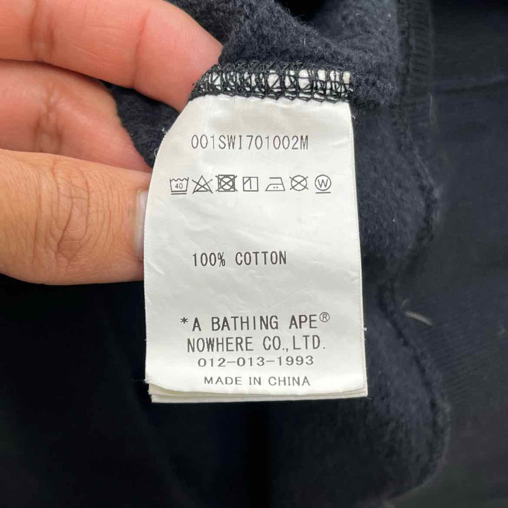Bape Crewneck Sweater "APE SHALL NEVER" Black Used Size S