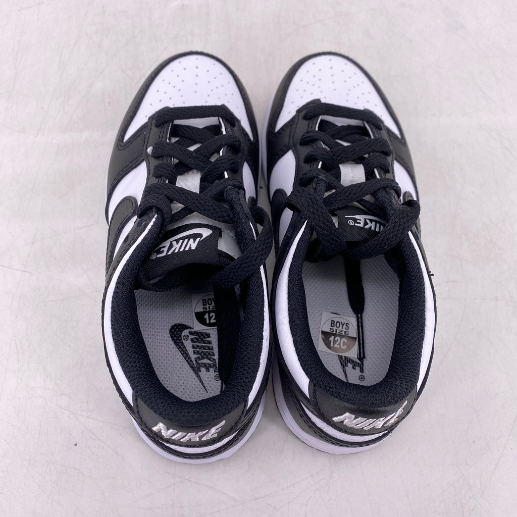 Nike (PS) Dunk Low "Black White" 2021 New Size 12c