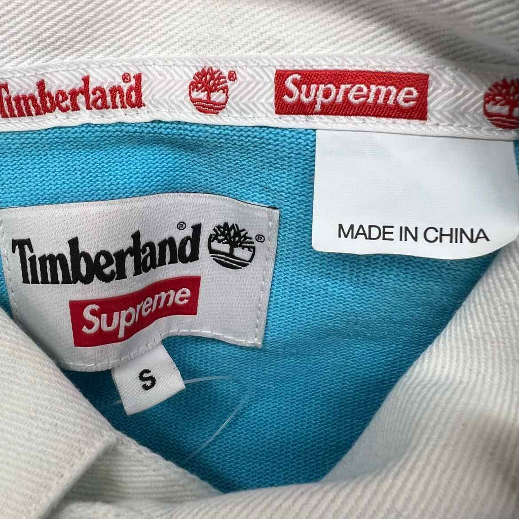 Supreme Polo "TIMBERLAND" Blue Used Size S