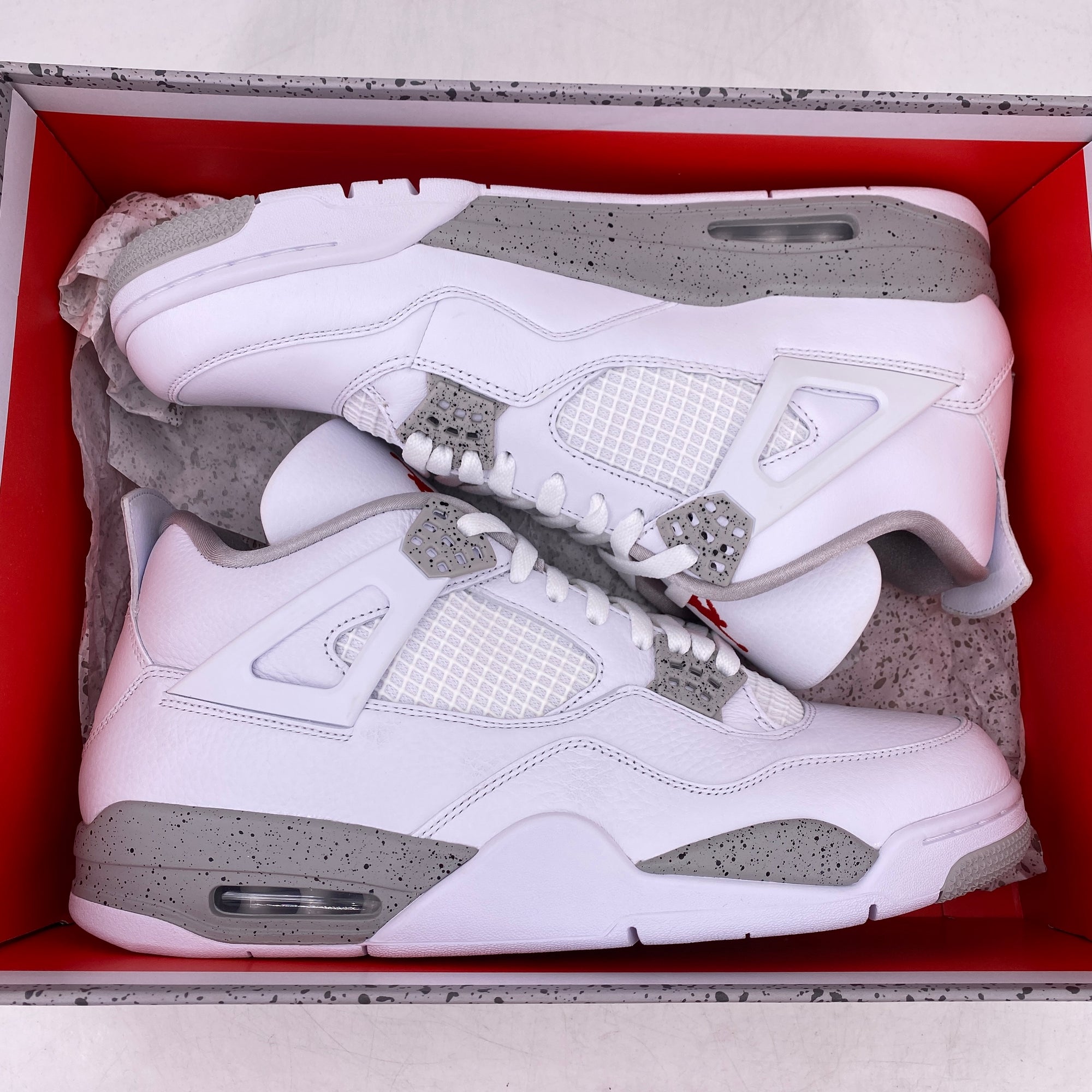 Air Jordan 4 Retro &quot;White Oreo&quot; 2021 New Size 13