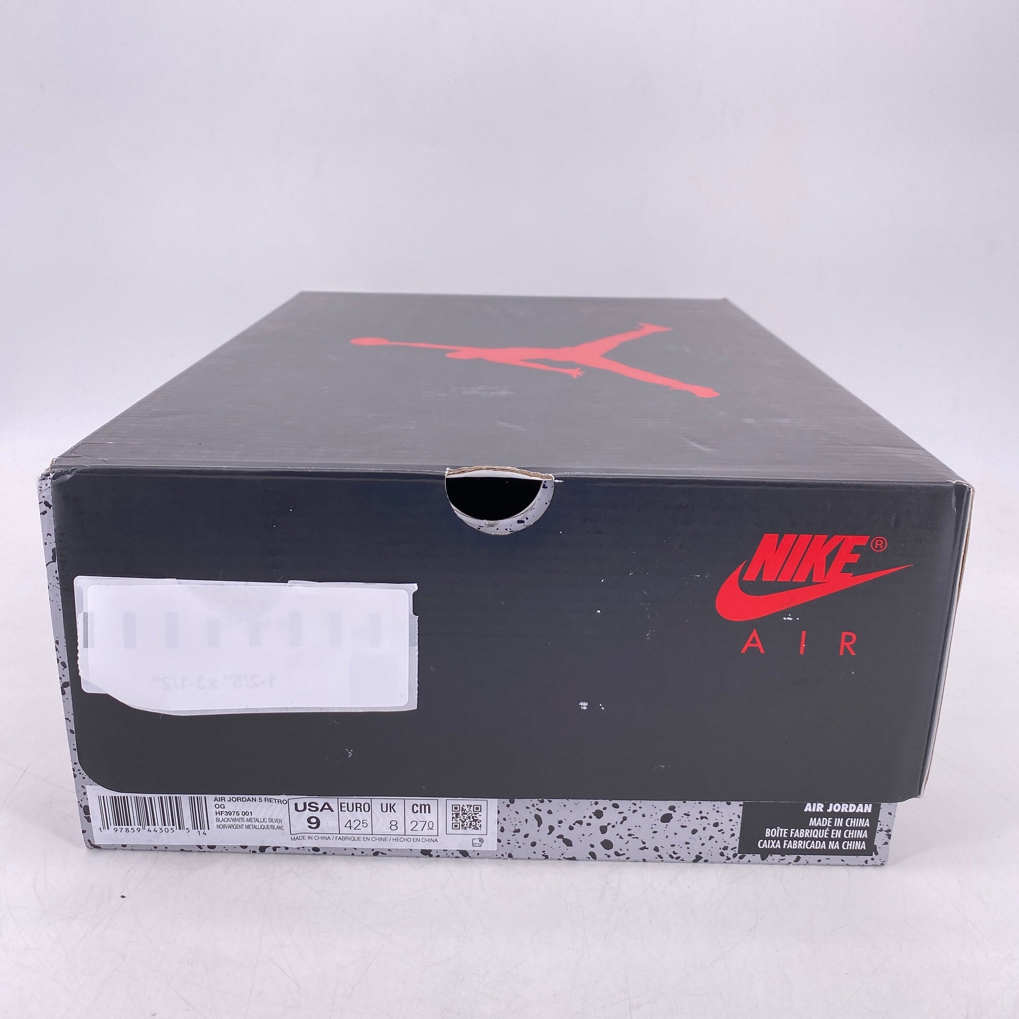 Air Jordan 5 Retro &quot;Metallic Black&quot; 2025 New Size 9