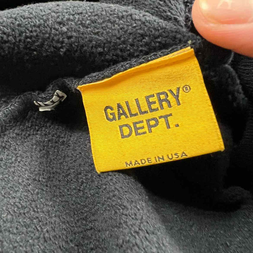 Gallery DEPT. Crewneck Sweater "FRENCH SOUVENIR" Black Used Size 2XL