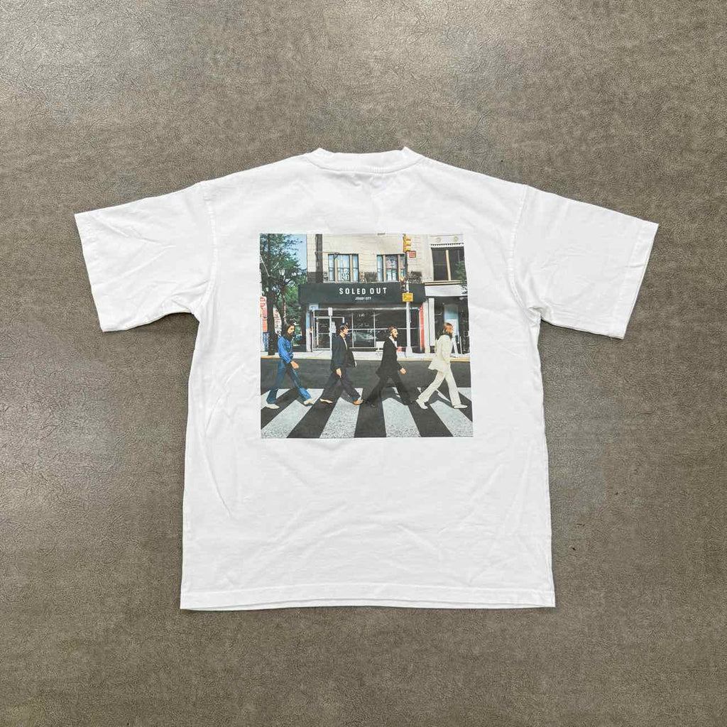 Soled Out T-Shirt "BEATLES" White New Size S