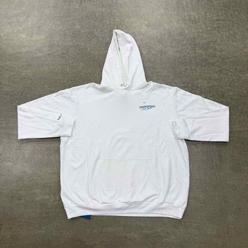 Chrome Hearts Hoodie "ST.BARTH" White New Size 2XL