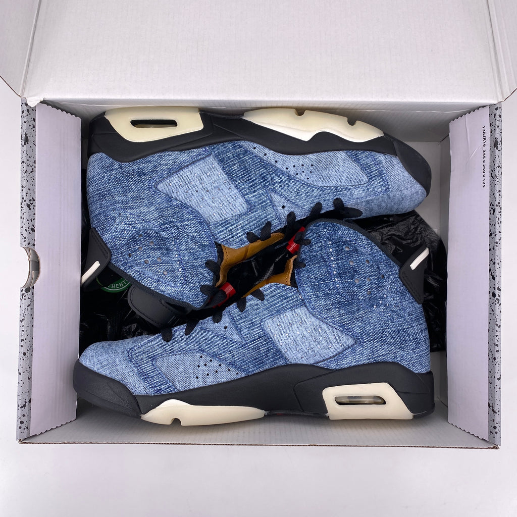 Air Jordan 6 Retro "Washed Denim" 2019 New Size 10