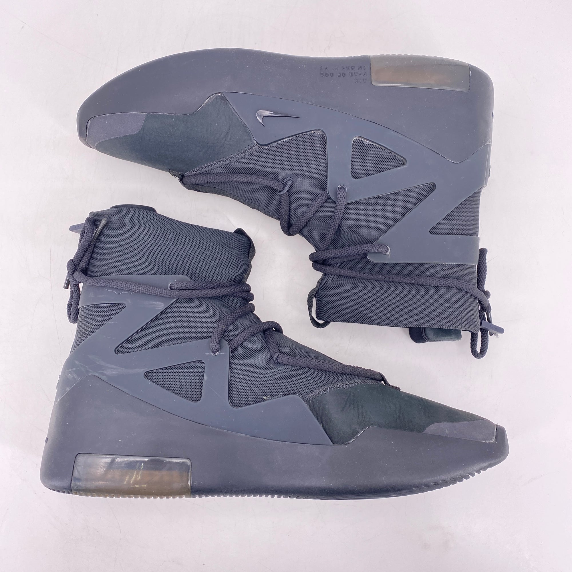 Nike Air Fear of God 1 &quot;Triple Black&quot; 2020 Used Size 10