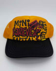 Kapital Trucker Hat "MINI SKIRT FOREVER" New Yellow Size OS