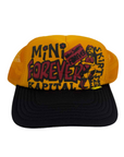 Kapital Trucker Hat "MINI SKIRT FOREVER" New Yellow Size OS