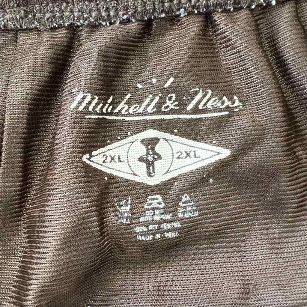 Travis Scott Mesh Shorts "WOLVERINES" Brown Used Size 2XL