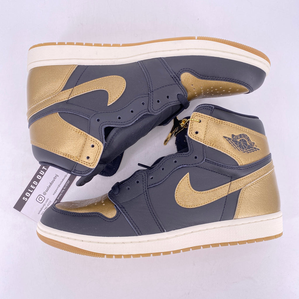 Air Jordan 1 Retro High OG "Black Metallic Gold" 2024 New Size 11.5