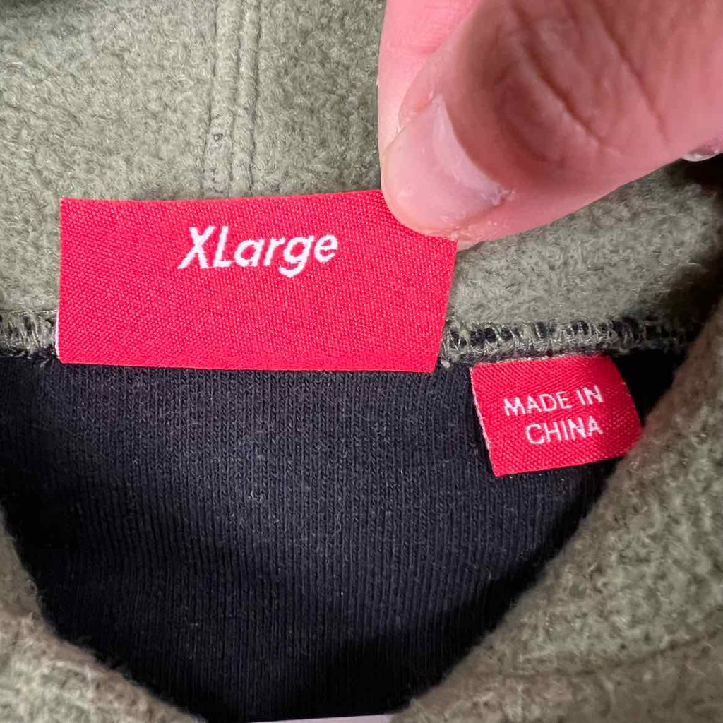 Supreme Hoodie "INSIDE OUT" Light Olive Used Size XL