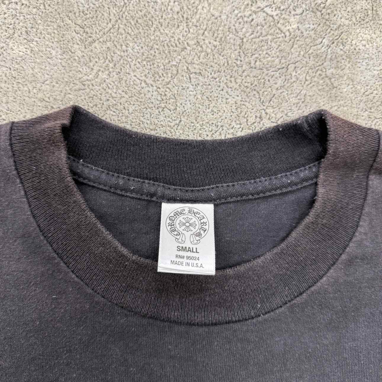 Chrome Hearts T-Shirt &quot;TONAL CROSS&quot; Black Used Size S