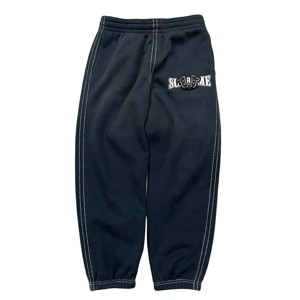 Supreme Sweatpants "TRUE RELIGION FW25" Black Used Size S