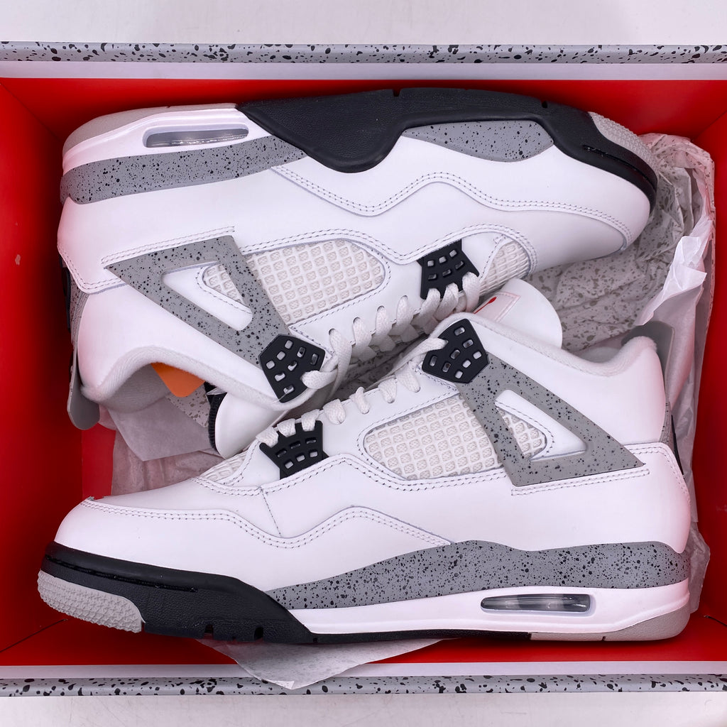 Air Jordan 4 Retro "White Cement" 2025 New Size 10