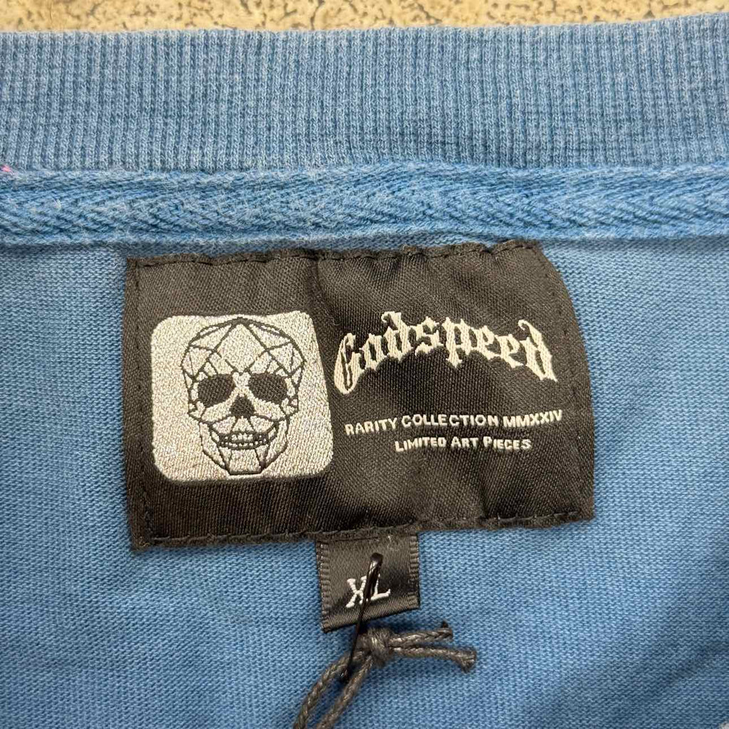 Godspeed Long Sleeve "BLACK MONDAY" Blue New Size XL