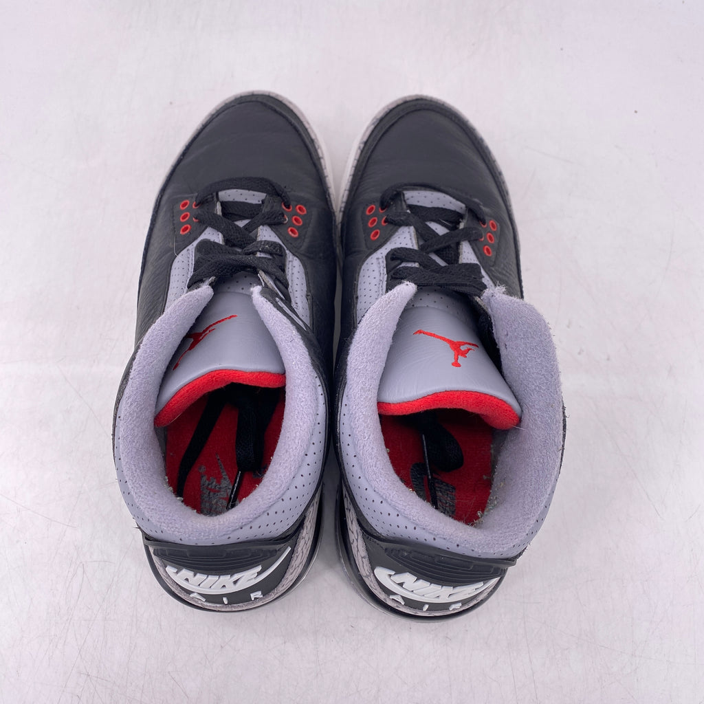Air Jordan (GS) 3 Retro "Black Cement" 2024 Used Size 6.5Y