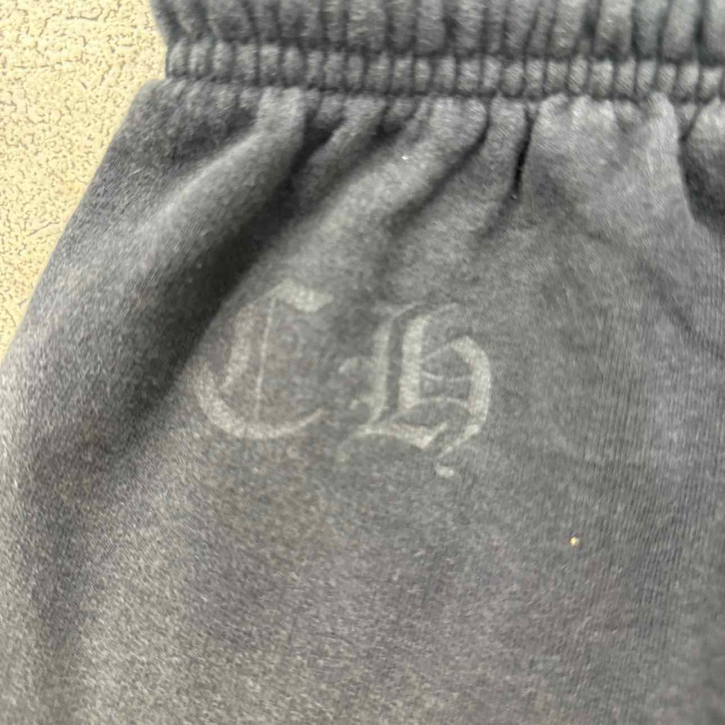 Chrome Hearts Sweatpants "VERTICAL LOGO" Black Used Size XL