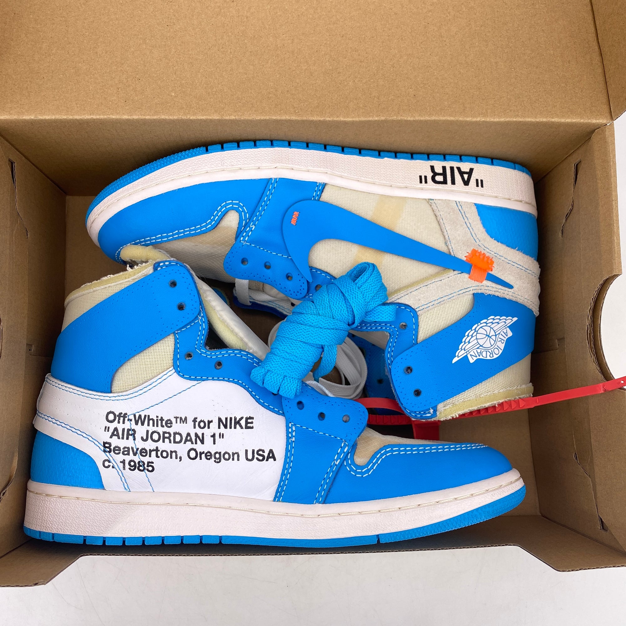 Air Jordan 1 Retro High OG &quot;Off White Unc&quot; 2017 Used Size 9