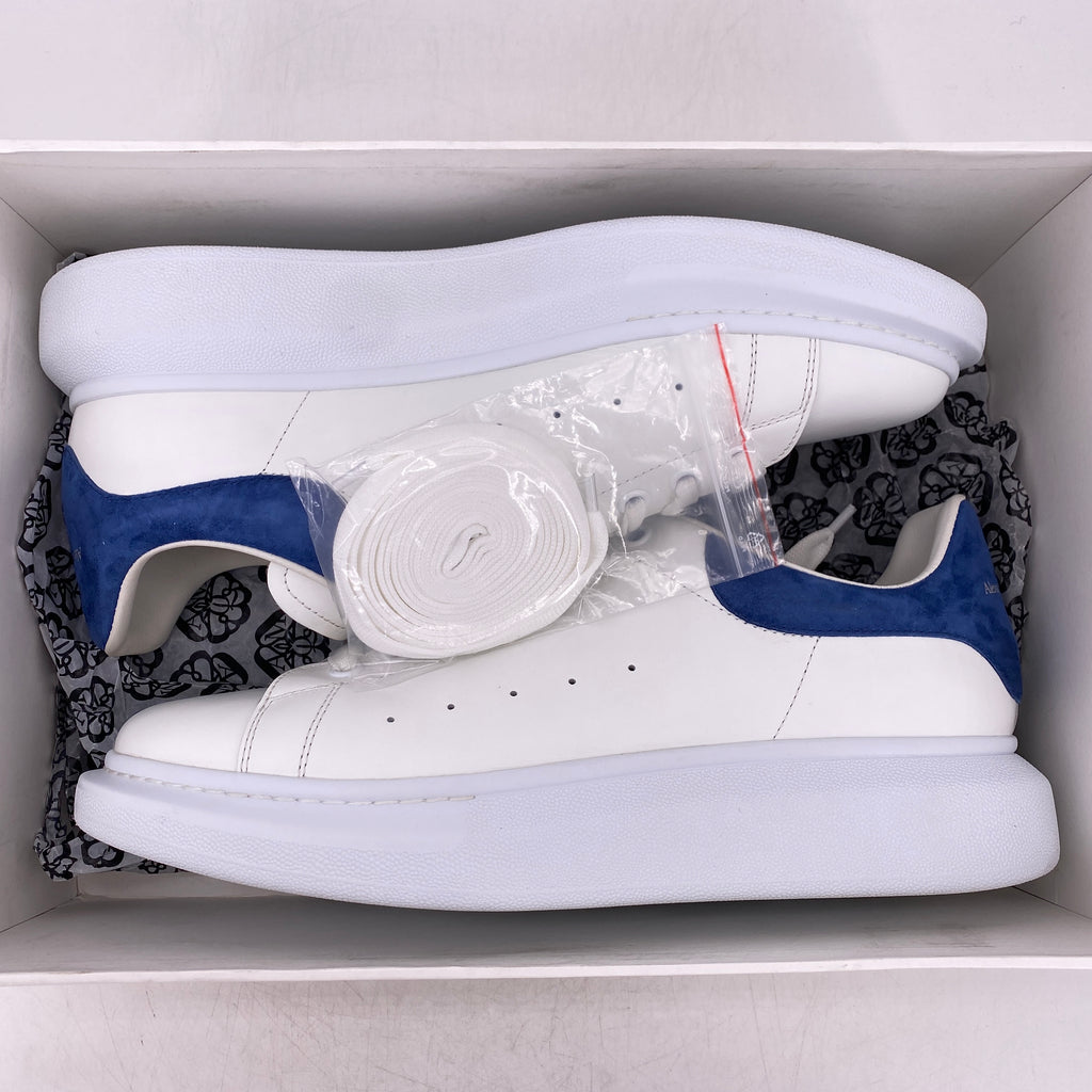 Alexander McQueen Oversized Sneaker "White Blue"  Used Size 45.5