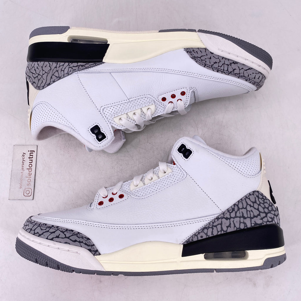 Air Jordan 3 Retro "White Cement Reimagined" 2023 New Size 10.5