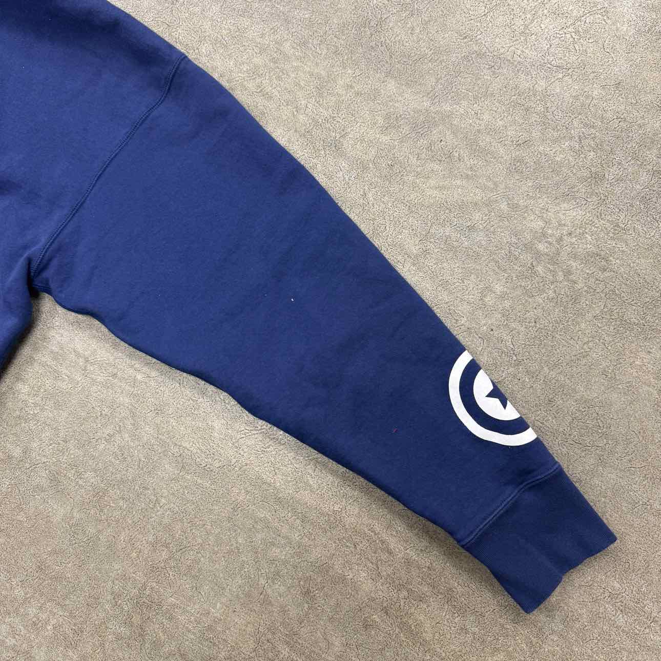 Bape Zip Up &quot;GIANT SHARK&quot; Blue Used Size XL