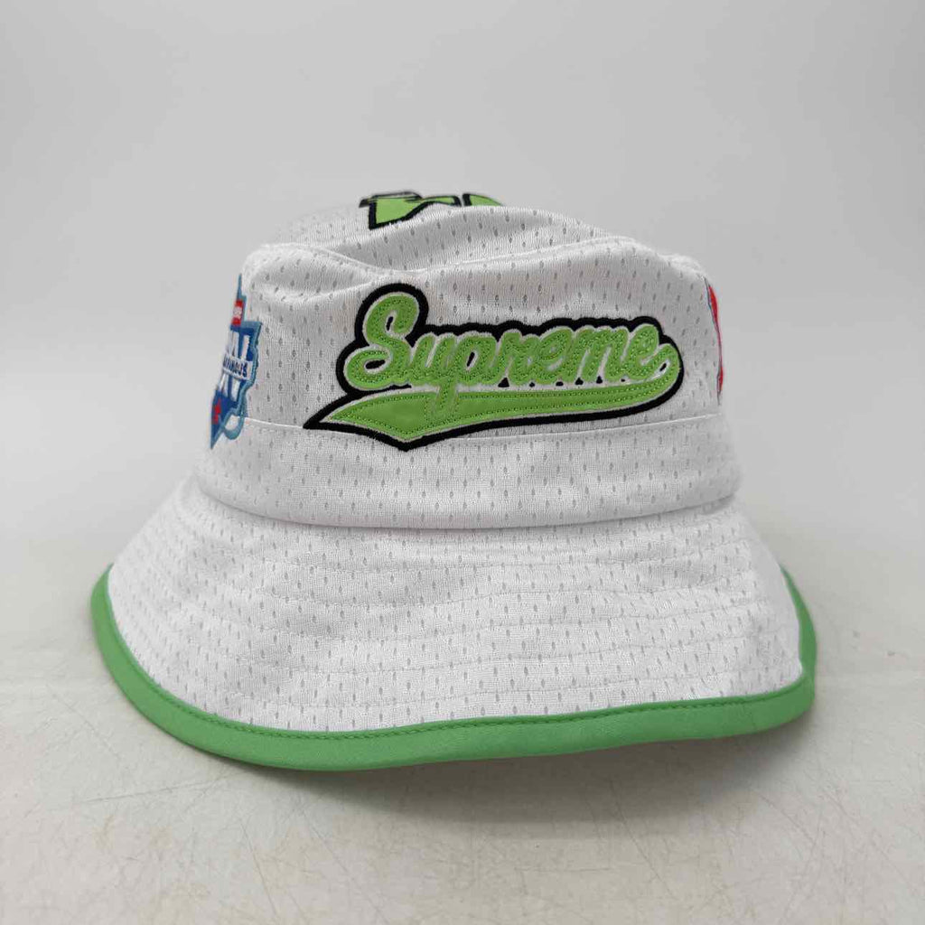 Supreme Bucket Hat "PLAYOFFS" 2025 New White Size M/L