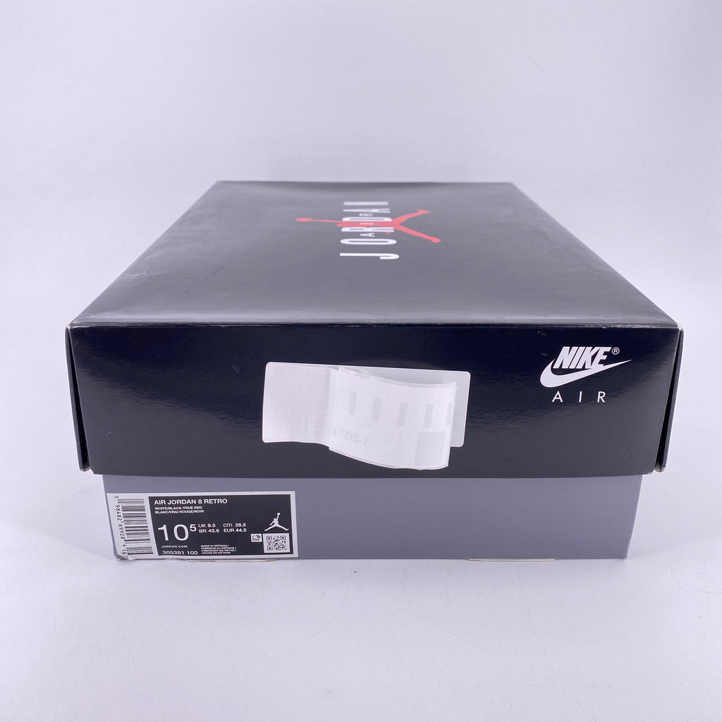 Air Jordan 8 Retro "White True Red" 2025 New Size 10.5