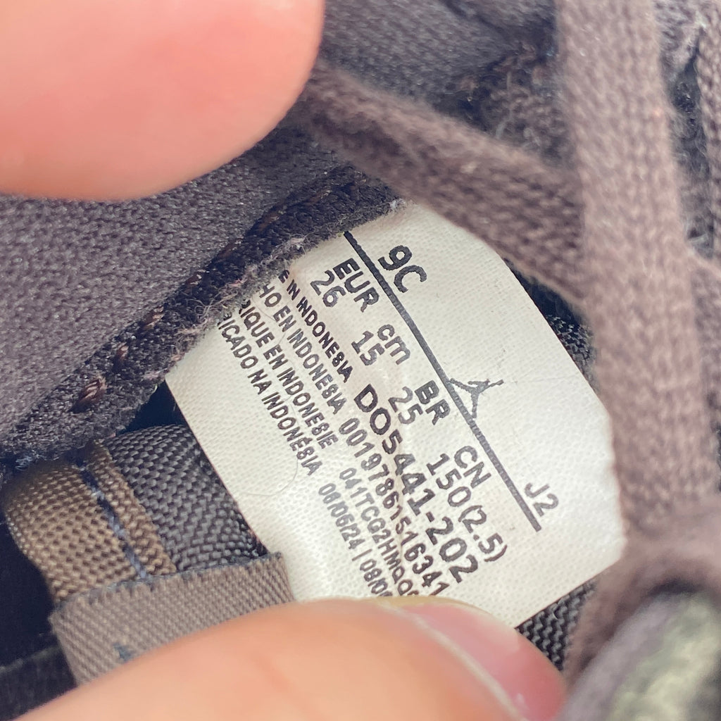 Air Jordan (TD) 1 Retro Low OG SP "Velvet Brown" 2024 Used Size 9c