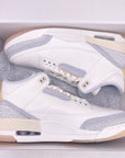 Air Jordan 3 Retro "Craft Ivory" 2024 New Size 12