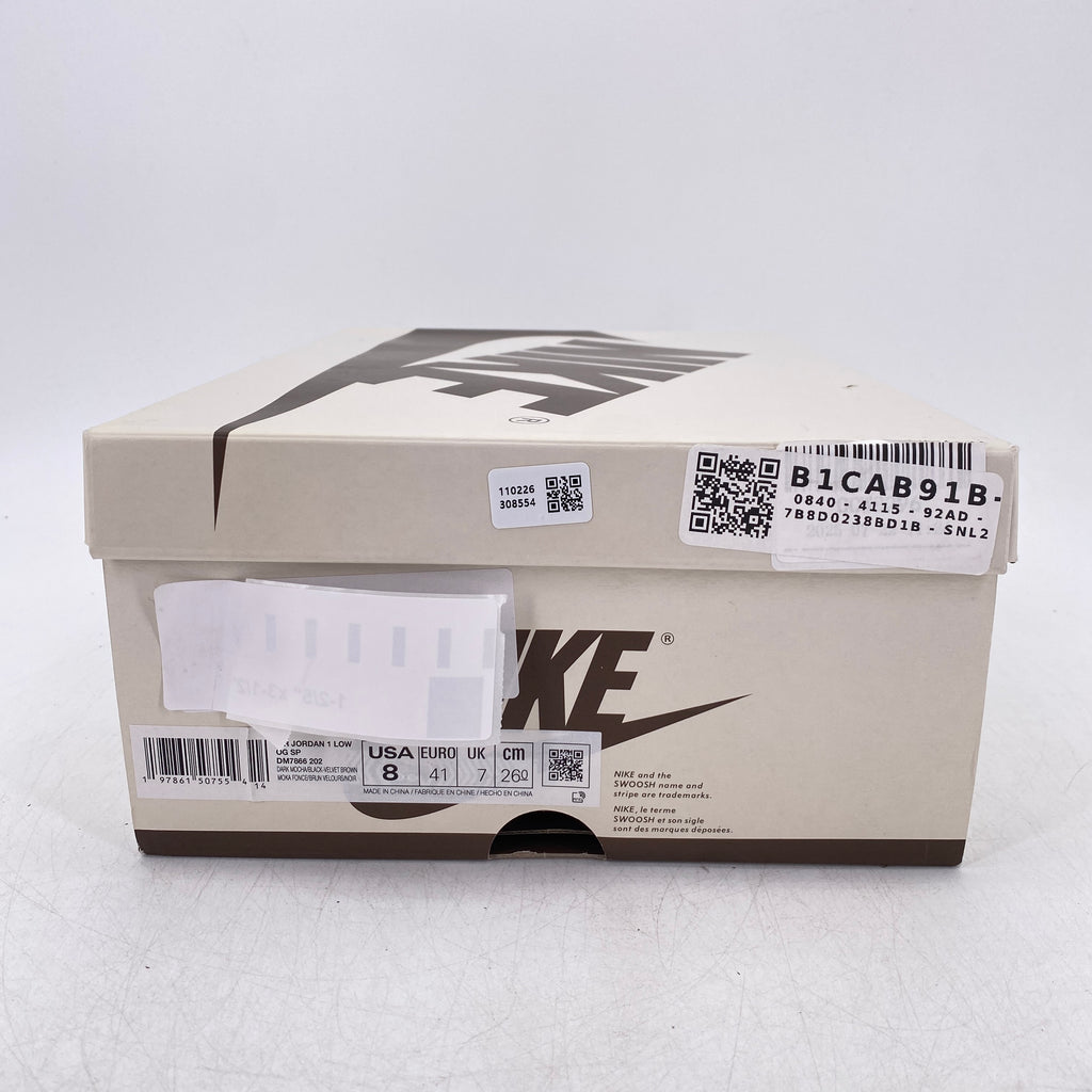 Air Jordan 1 Retro Low "Velvet Brown" 2024 New Size 8