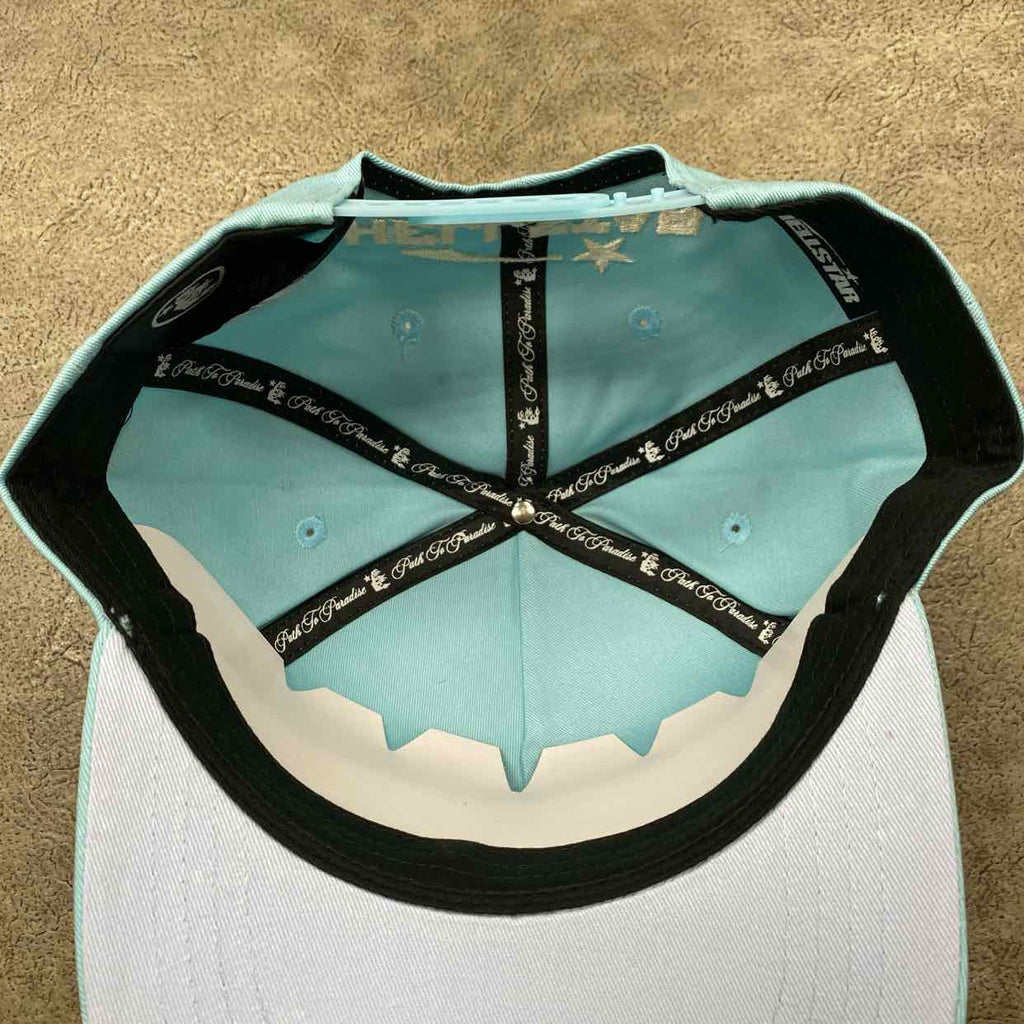 Hellstar Snapback "RHINESTONE" New Baby Blue Size OS