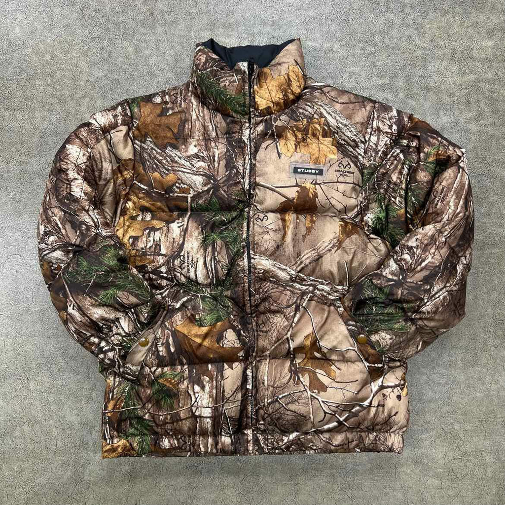 Stussy Jacket "REAL TREE CAMO" Green Used Size S