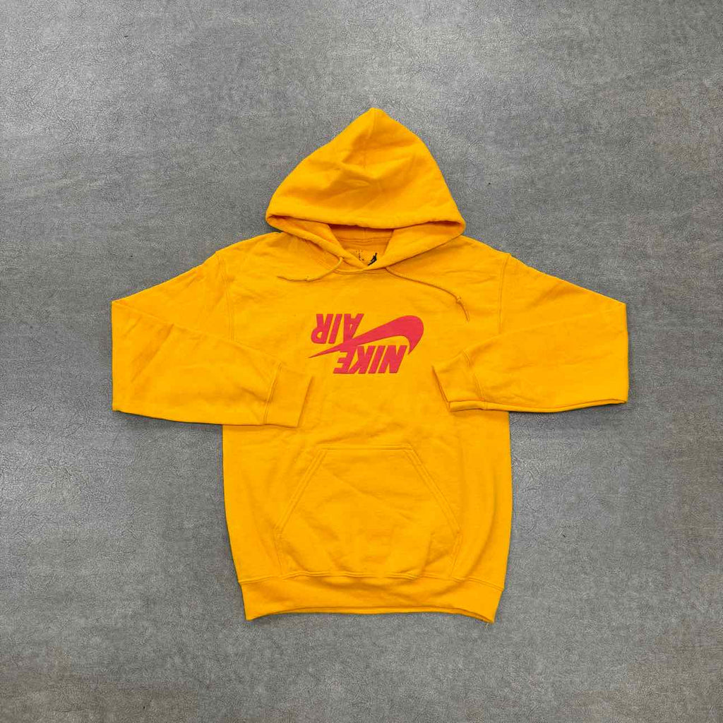Travis Scott Hoodie "NIKE" Yellow New Size S