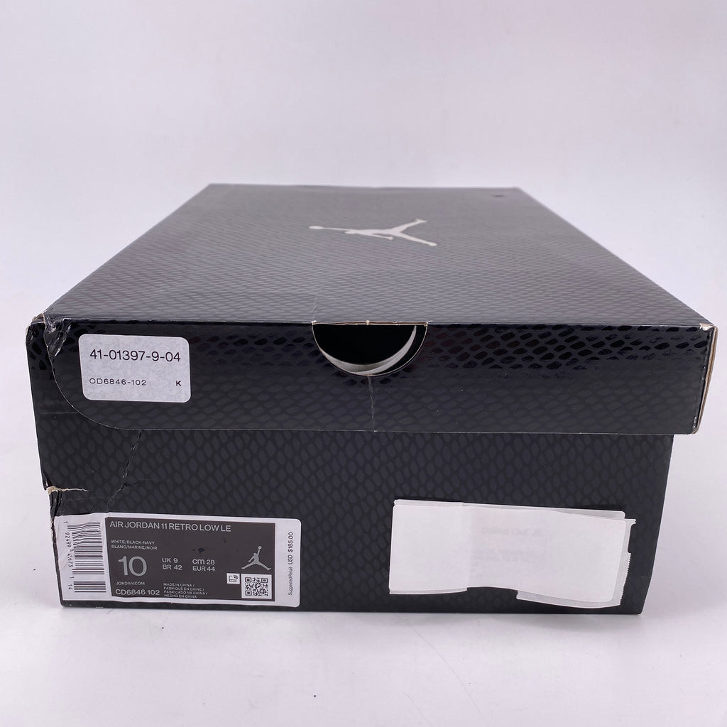 Air Jordan 11 Retro Low LE "Snake Navy" 2019 New Size 10